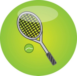 Tennis clipart image tennis racket and tennis ball image 2