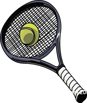 Tennis rackets and ball clipart web clipart clipartcow