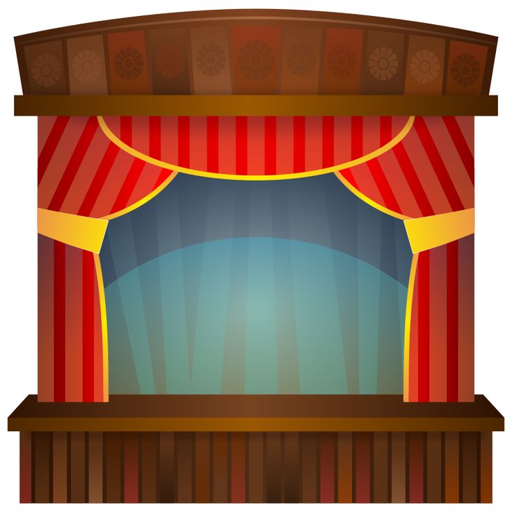 Theater stage clipart hollywood rocks theme lights movie action rock