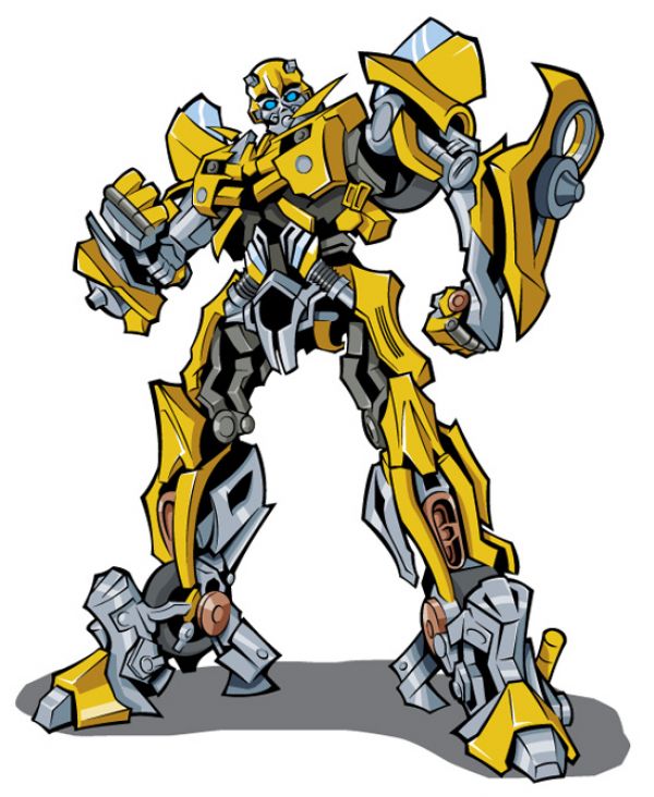 Bumblebee transformer clip art color pages