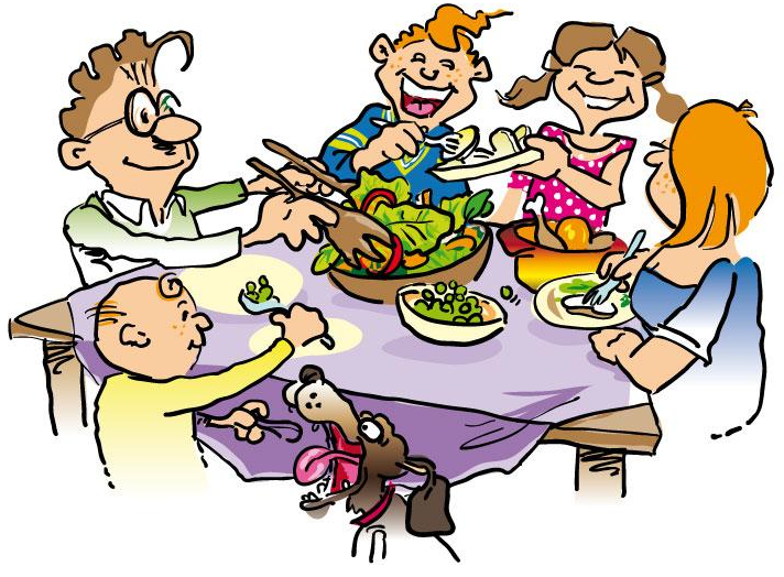Dinner table clip art free clipart images