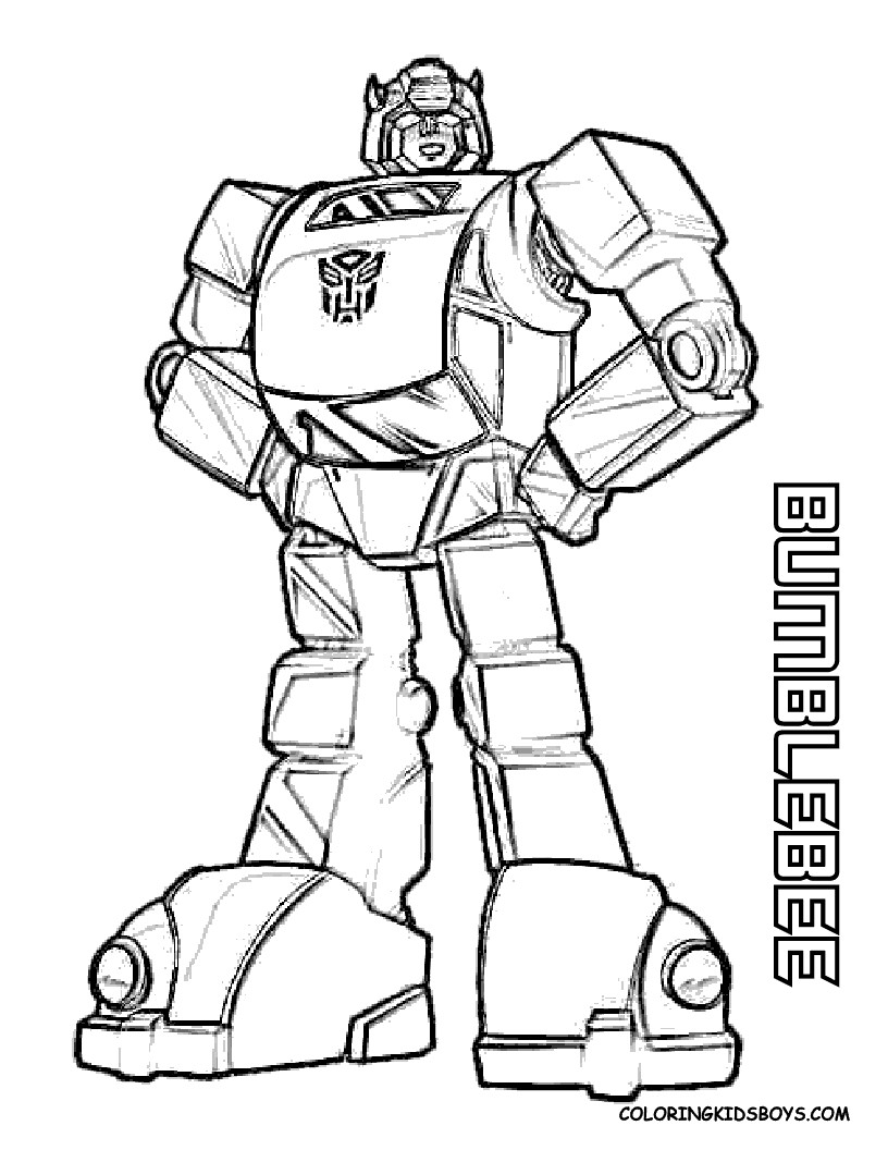Line drawing transformers bumble bee clipart