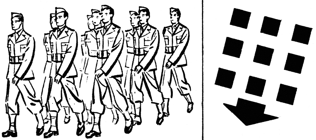 Military personnel formation marching clipart etc clipartwiz