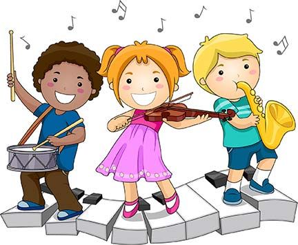 Children playing musical instruments clipart ada googlom