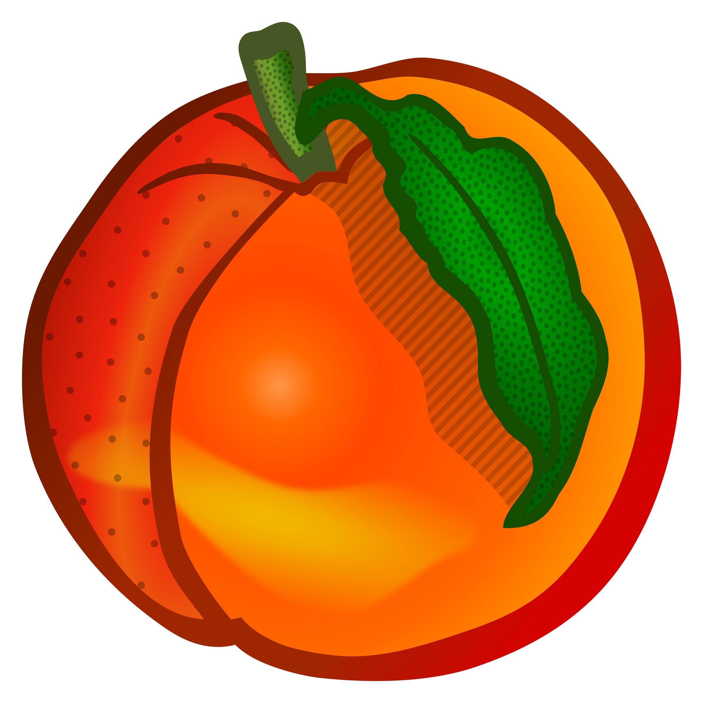 Clipart peach coloured