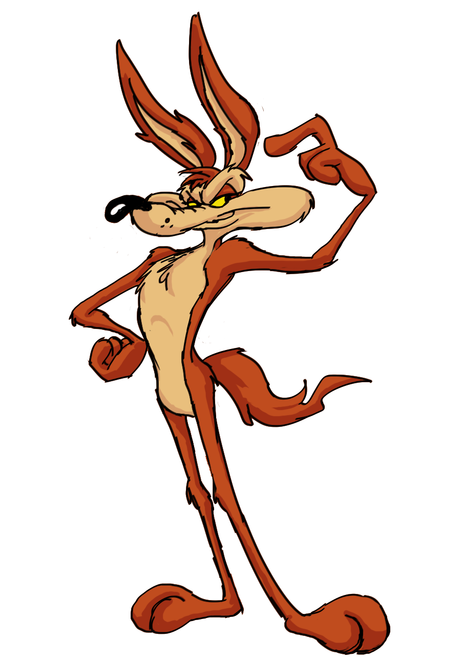 Free clip art of roadrunner and coyote clipart