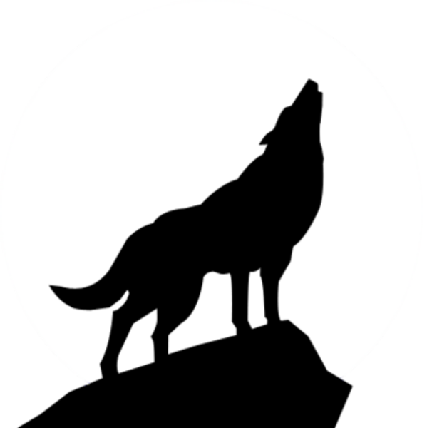 Howling coyote clip art clipart