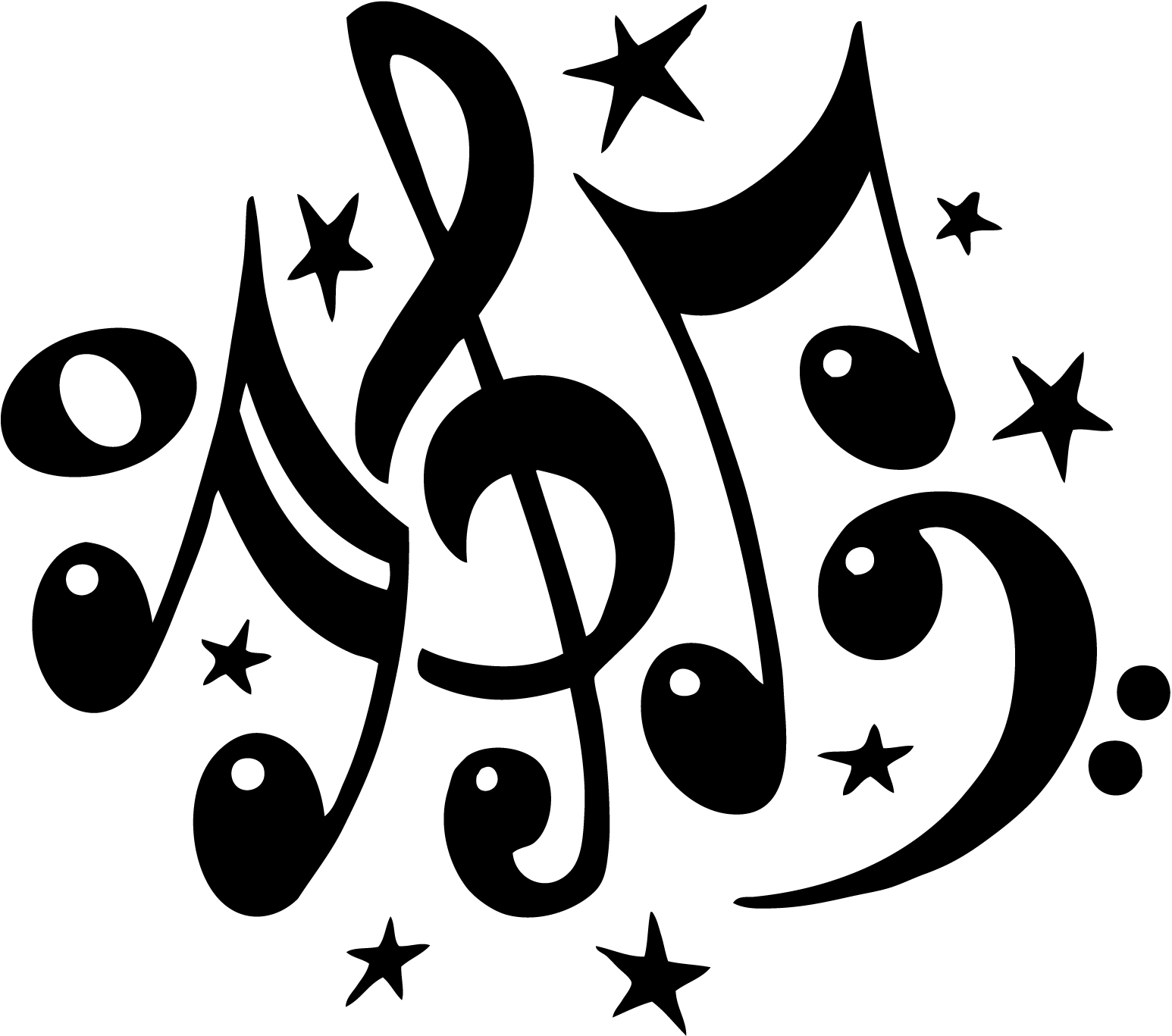 Musical clip art music notes music notes border hymnclipart clef with
