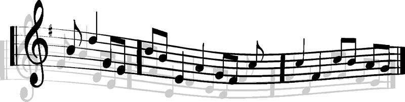 Musical music notes clipart free clipart images