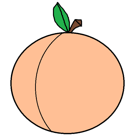 Peach graphics by ruth fruit clip art