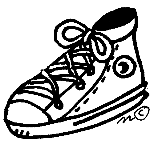 Clip art of a running shoe 2 clipartcow