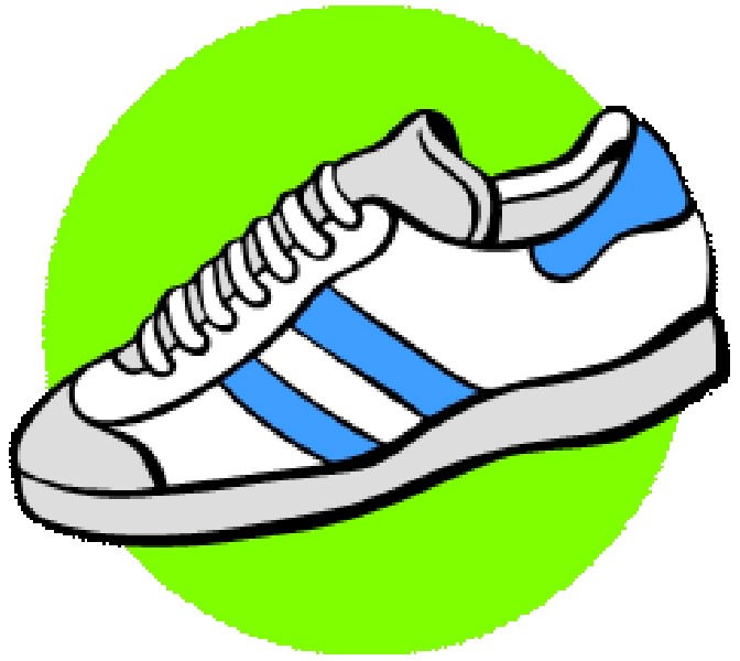 Clip art of a running shoe danasrgf top