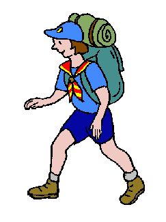 Hiker cartoon hiking clipart image