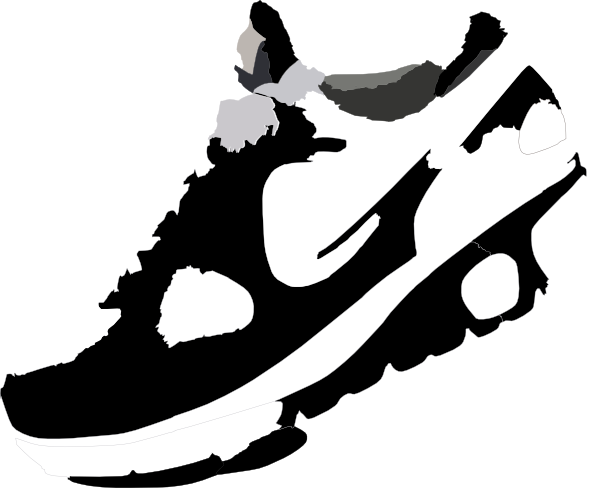 Nike running shoes clipart free clipart images 2