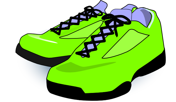 Running shoes clip art at vector clip art image