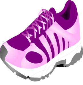 Running shoes clipart black and white free
