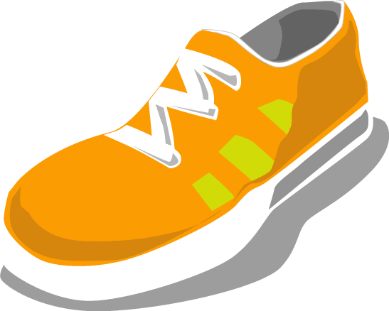 Running shoes clipart free clipart images