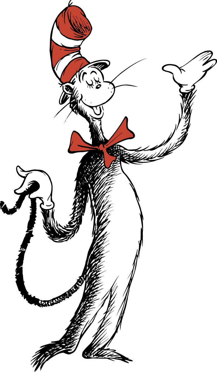 Cat in the hat drseuss thecatinthehat cat seuss cartoon clipart book novel