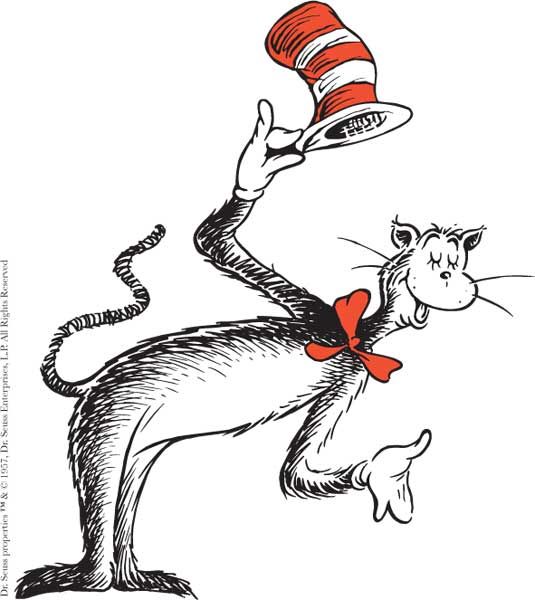 Cat in the hat seussical characters on horton hatches the egg horton clip art