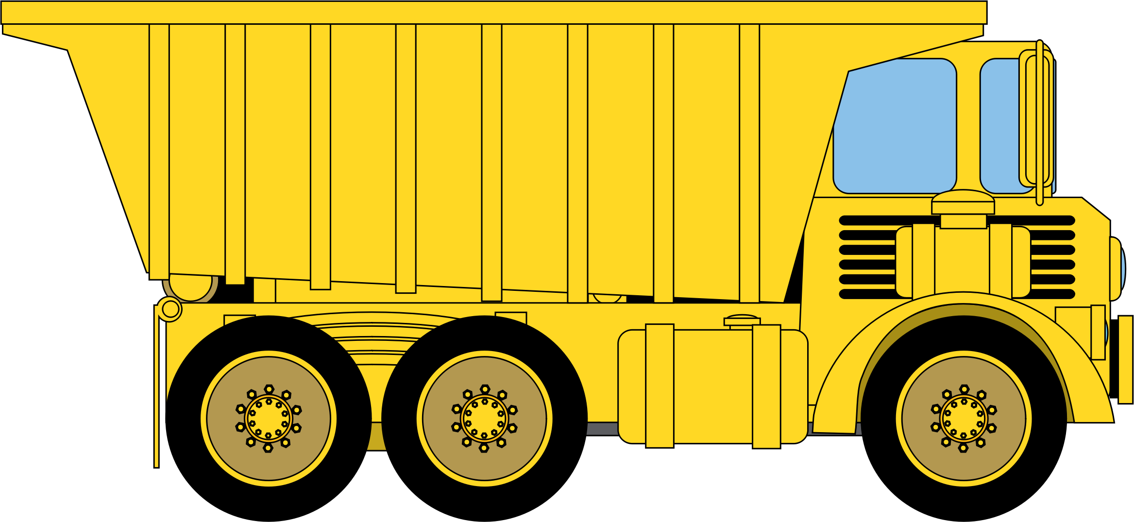 Clipart dump truck