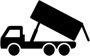 Dump truck flag and pole 2 clip art download