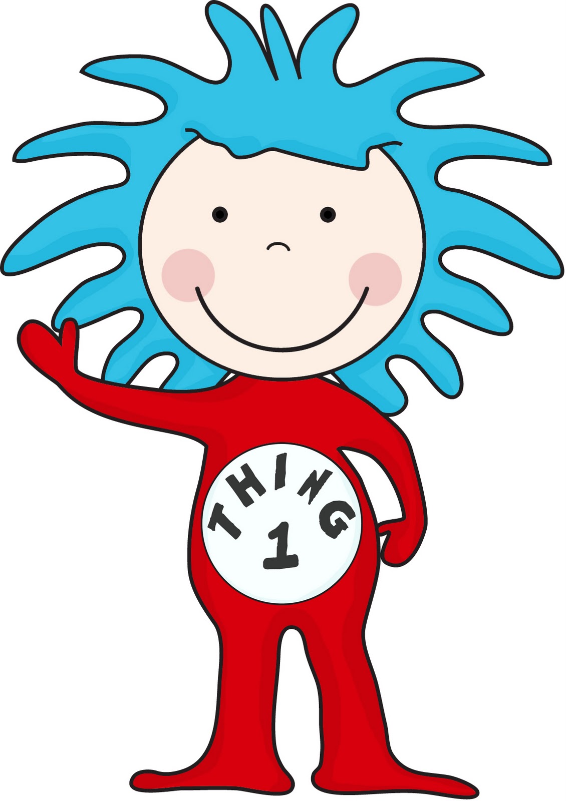 Images for cat in the hat thing 1 and thing 2 clip art clipart