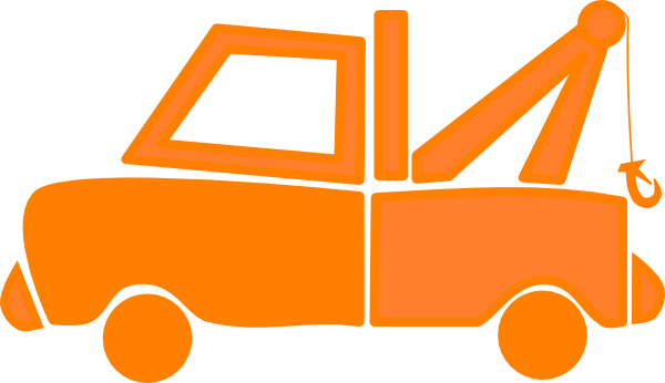 Orange dump truck clip art vector clip art free