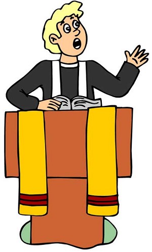 Priest homily clipart free clipart images