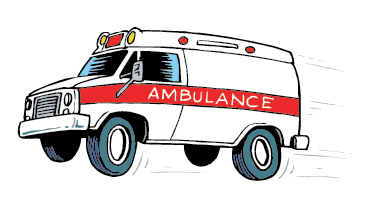 Ambulance replaceable clipart for your hospital boards