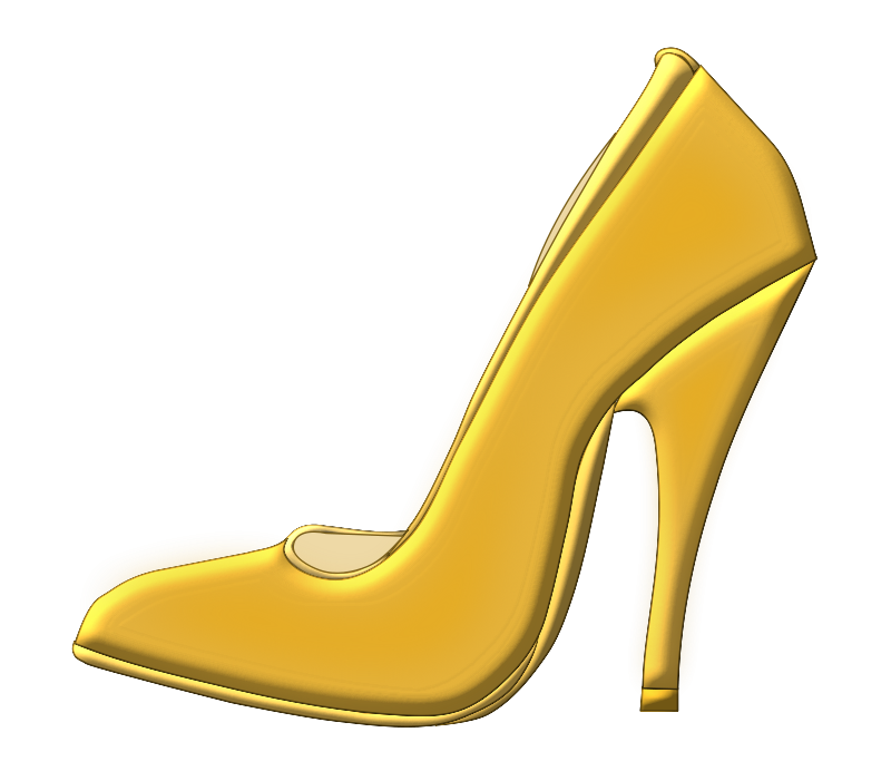 Free golden high heel shoe clip art co