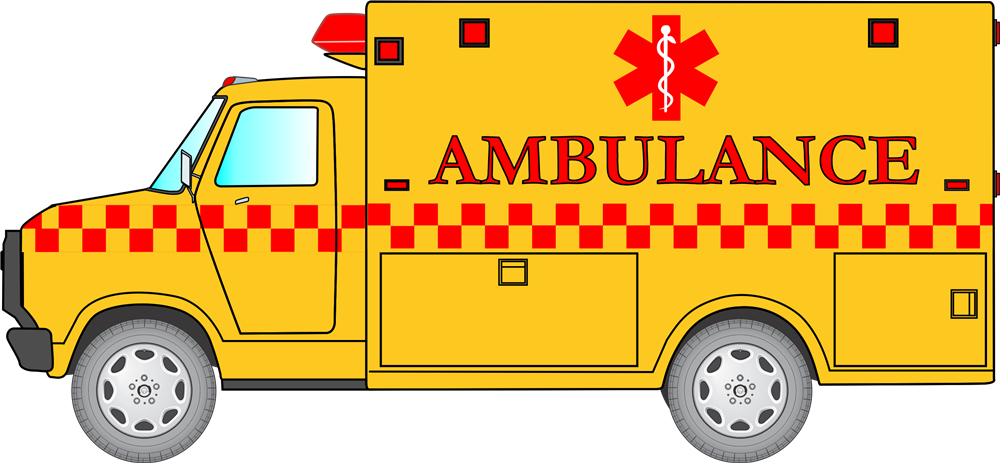 Free yellow ambulance clip art