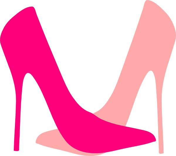 High heel pink on pink clip art at clker vector clip art