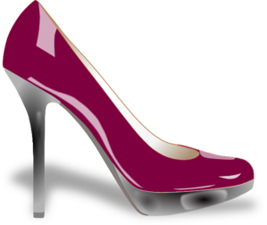 Purple high heel clip art at clker vector clip art