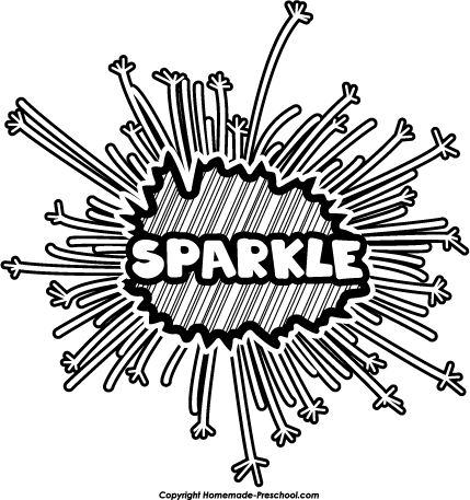 Sparkle free fireworks clipart 2