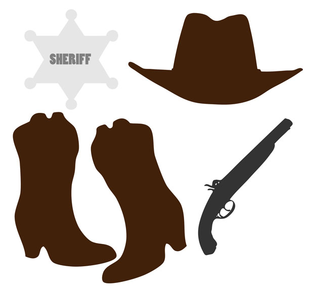 Western cowboy boots clipart black and white cowboy clip art image 2