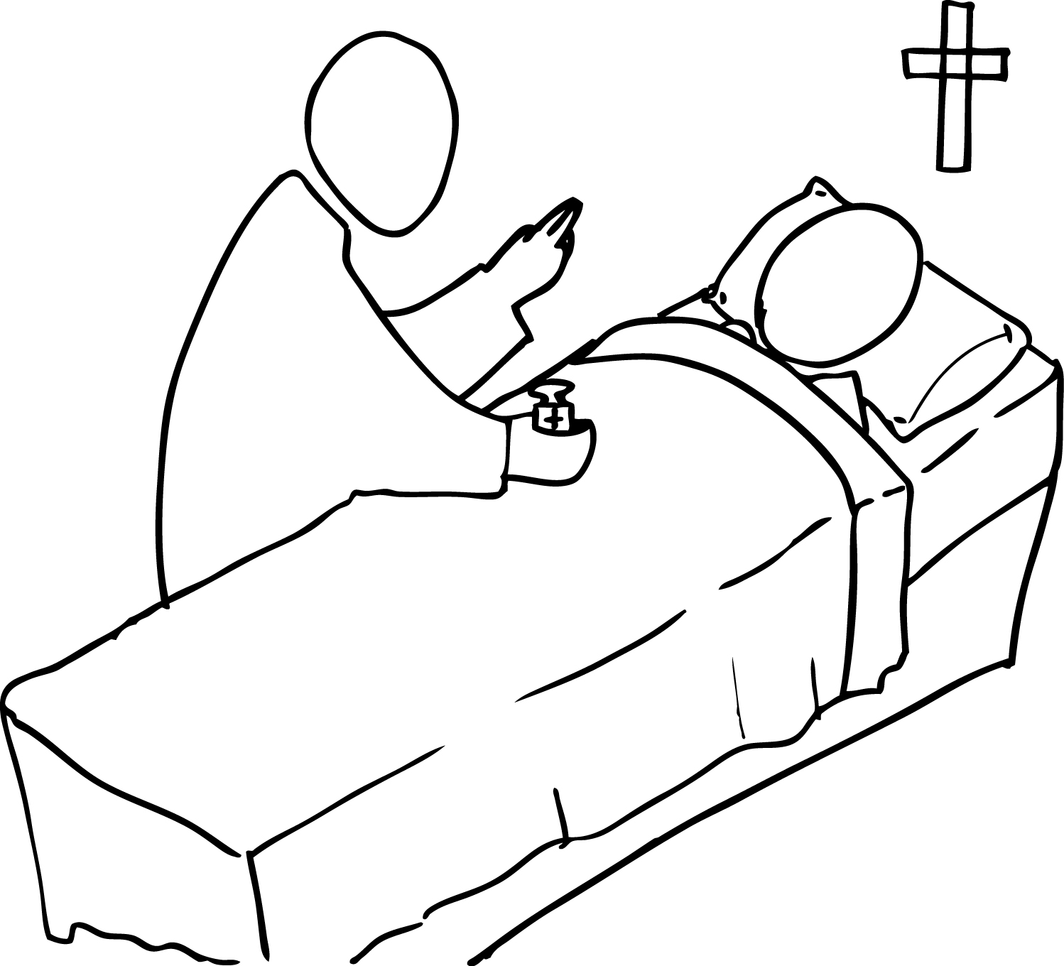 Anointing of the sick clipart images 