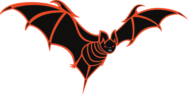 Scary bat pictures clipart