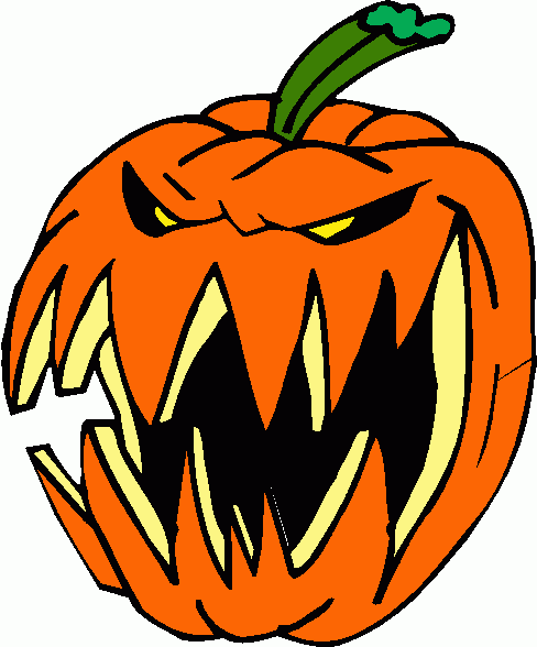 Scary pumpkin clip art 8