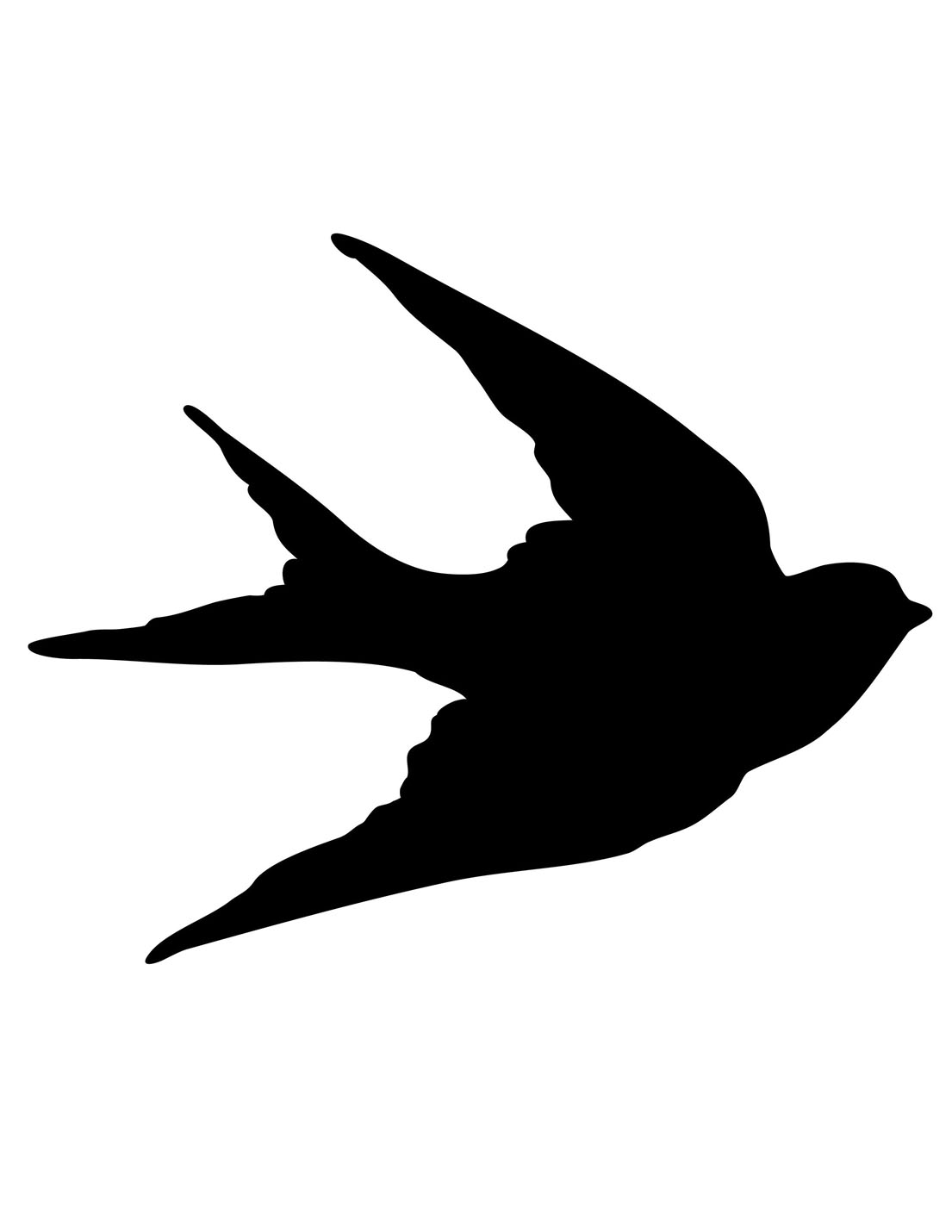 Bird silhouette danaspac top clip art