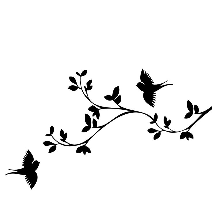 Bird silhouette on stencil templates silhouettes and clip art
