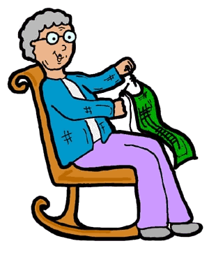 Grandmother knitting clipart free clipart images 2