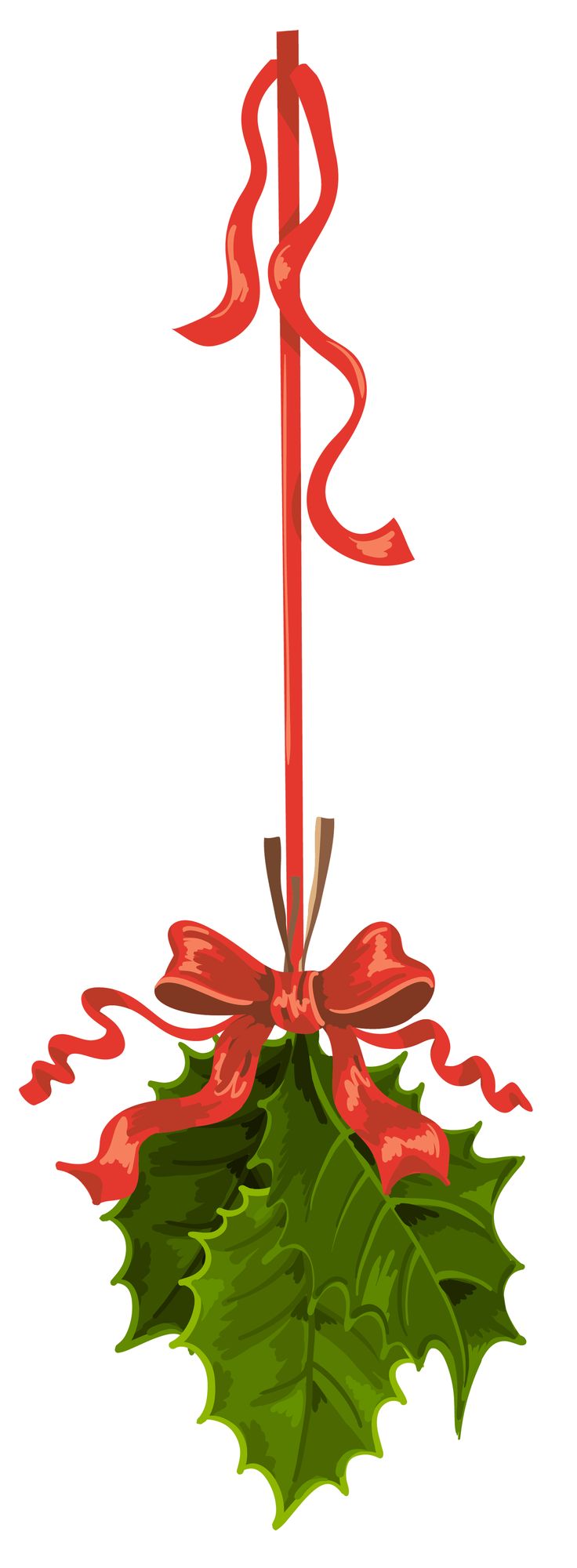 Transparent christmas hanging mistletoe clipart kar csony