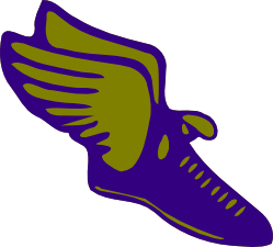 Art by annel track shoe with wings svg clipart clipart