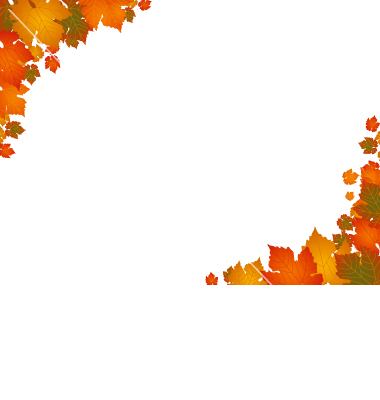 Fall border blowing leaves border clipart