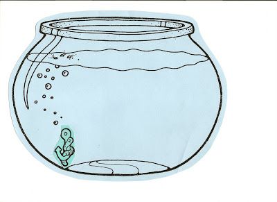 Fishbowl clipart empty fish bowl coloring sheet