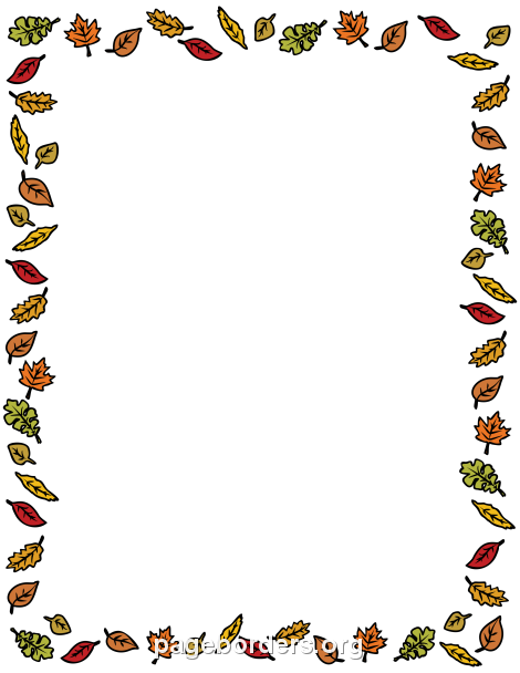 Free fall borders clip art page borders and vector graphics