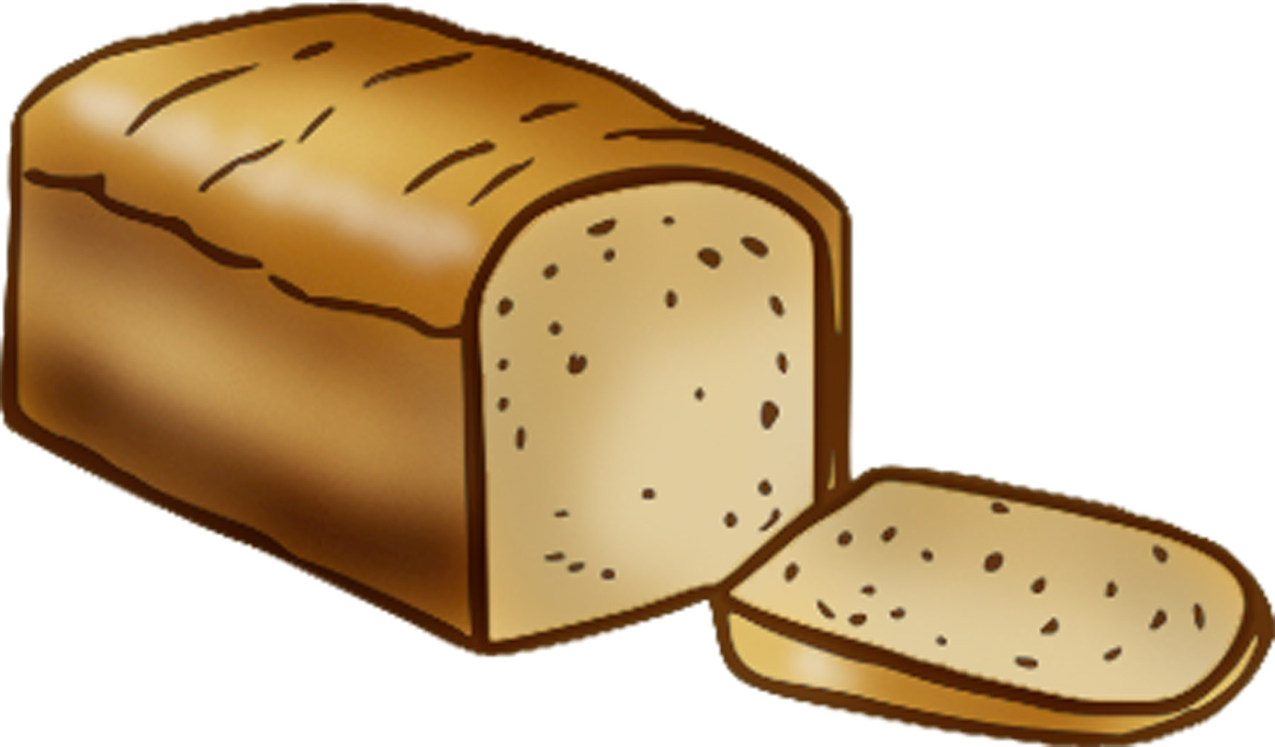 Loaf of bread bread 1j kawaii clipart