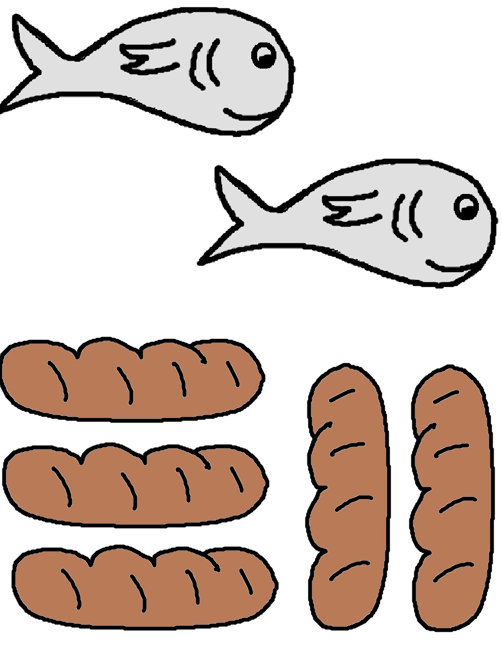 Loaf of bread church house collection blog fish and loaves craft and snack clipart