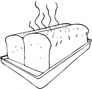 Loaf of bread coloring page free coloring pages clip art