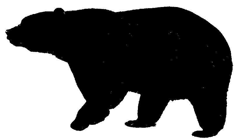 Grizzly bear silhouette clipart clipart kid
